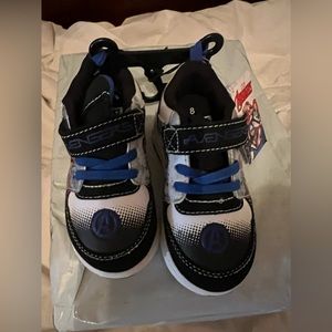 Marvel Avengers Toddler Boys Colorful Light Up Sneakers Shoes Size 8 New